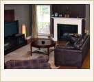 Den, while house was furnished
